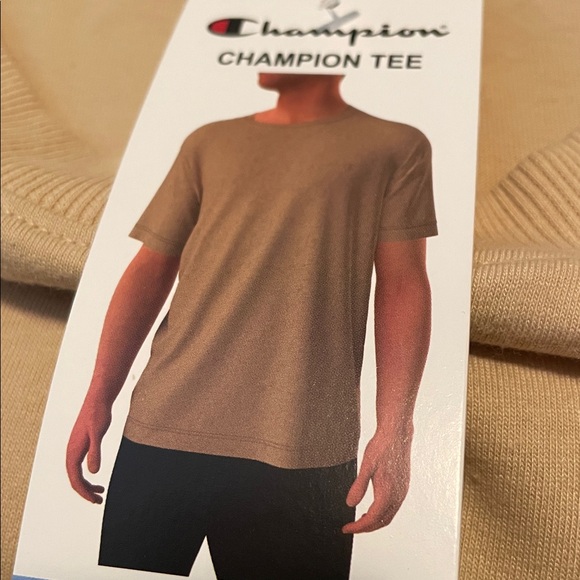CHAMPION Short Sleeve Tee, Men’s Large, Western Khaki - Picture 7 of 10